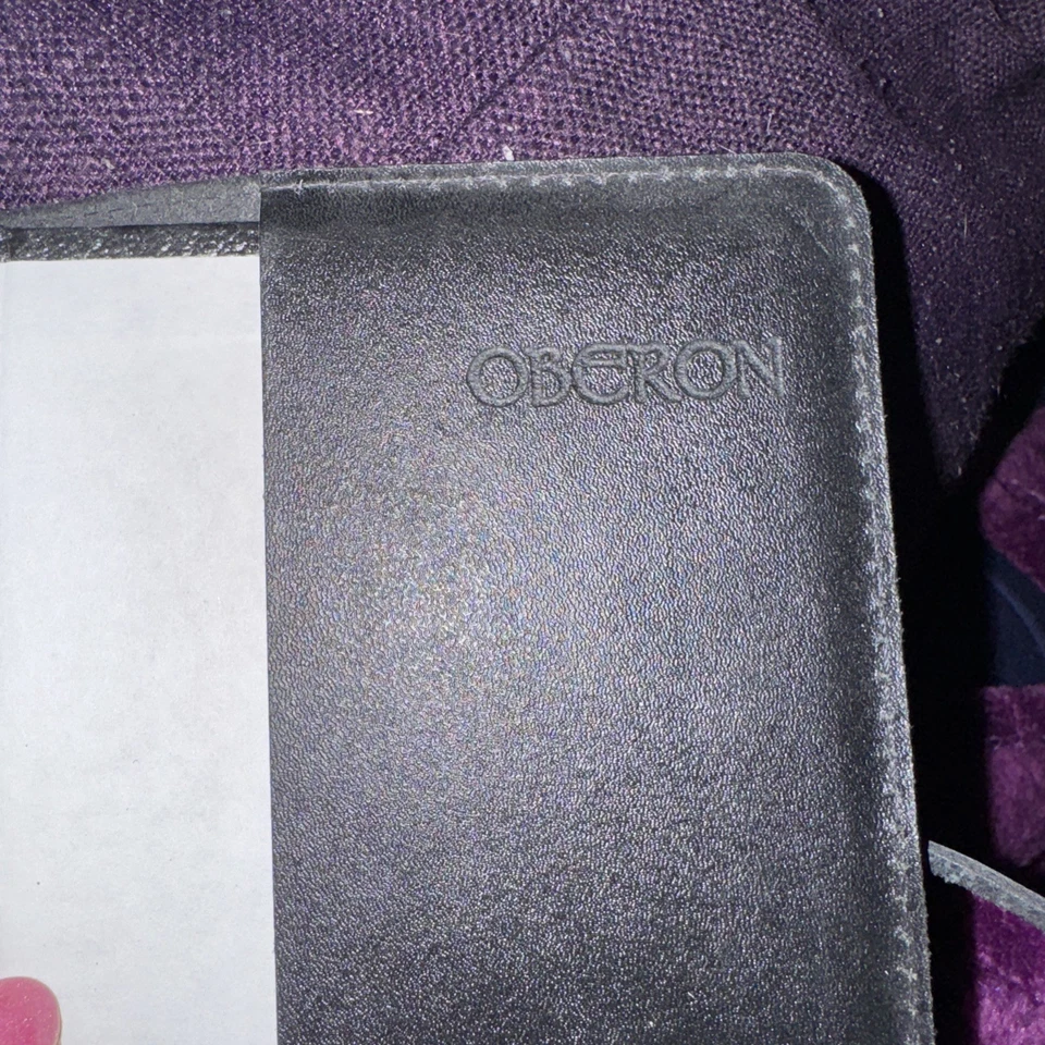 Oberon Design Celtic Knot Leather Journal Notebook Handmade USA Black Cover - Image 3 of 3