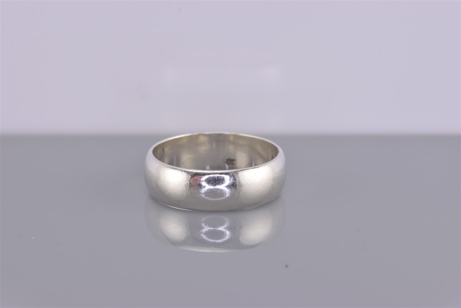 Sterling Silver Classic 7mm Solid Rounded Side Ba… - image 1