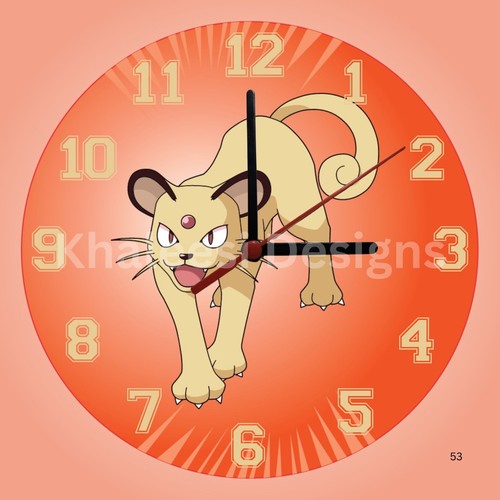 Exclusive Pokémon #053 Persian First Gen Wall Clock - Picture 5 of 9