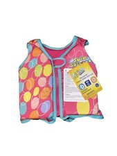 Swim Safe ABC Aquastar 50 UPF 50 Fabric Girls Swim Vest  SM 40lbs Max NWT
