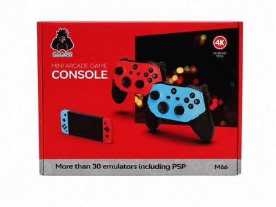 SJGAM M66 Mini Arcade Game Console 4K HDMI 30+ Emulators PSP Red Blue New