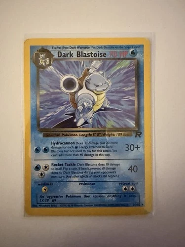 Pokémon Dark Blastoise TCG Team Rocket 20/82 Regular Rare Non-Holo