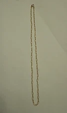 16" 14kt gold filled 5.6x2.6mm oval long and short corrugated cable chain