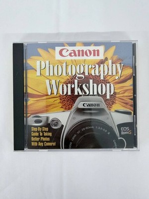 Canon Photography Workshop CD-ROM 1996 Windows Mac Retro Vintage Software
