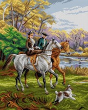 Orchidea Needlepoint Canvas The Morning Ride 3041M