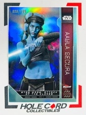 AAYLA SECURA 2023 Topps Finest Star Wars #FN-20 Aqua Refractor 090/199