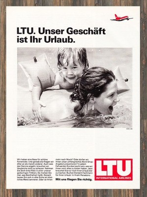 LTU - Reklame Werbeanzeige Original-Werbung 1985 (3)