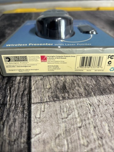 Kensington Wireless Presenter with Laser Pointer New In The Box - Photo 2/3