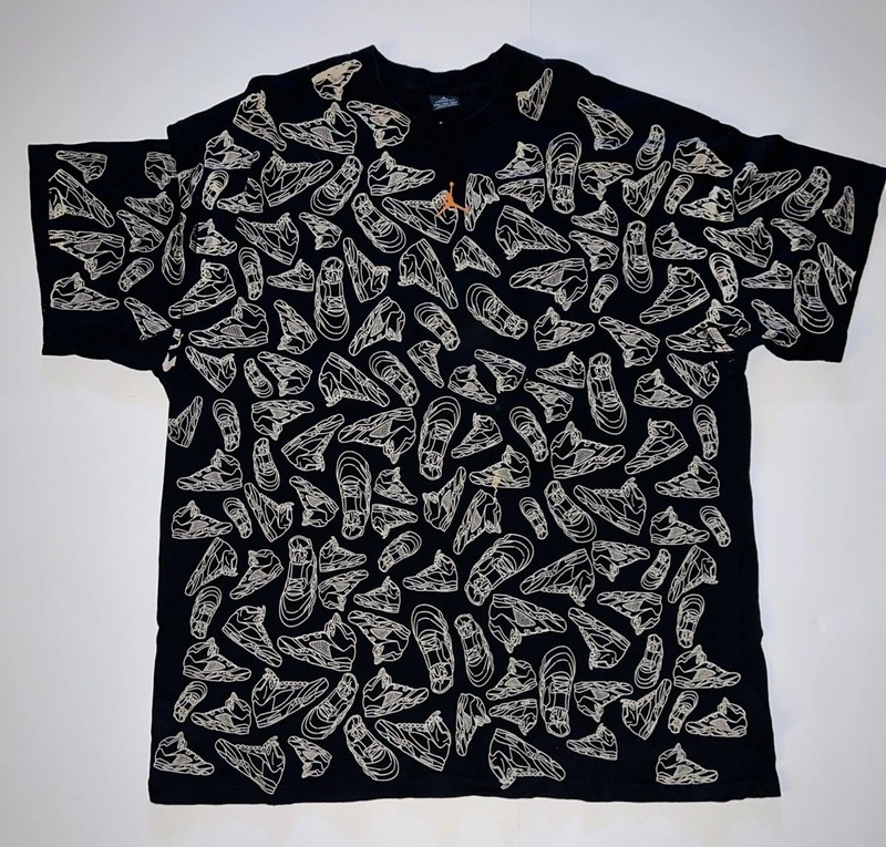 Air Jordan 5 Blue T-Shirt Basketball Print size XXXL 3x Brand