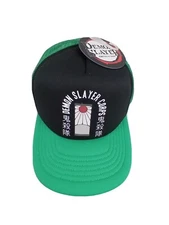 Demon Slayer Corps Snapback Hat Cap Mesh Trucker Bioworld Green Black Anime NEW