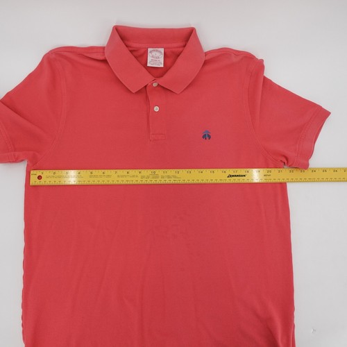 Brooks Brothers Shirt Mens large Red Polo Short Sleeve Pullover Original Fit - Picture 8 of 11