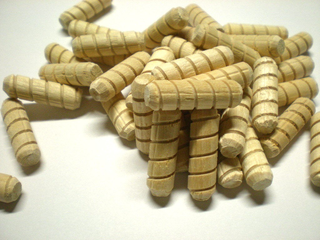 Spiral Groove Glue Dowel 3/8" x 11/4" Package of 50 eBay