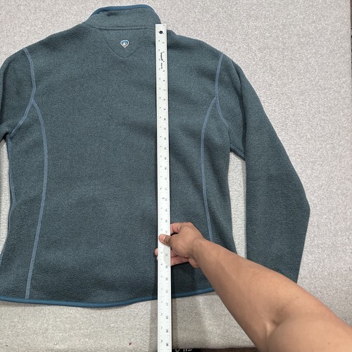 KUHL Women’s Turquoise Full Zip Alpaca Fleece Jacket Size XL Hiking Outdoors - 第 11/15 張圖片
