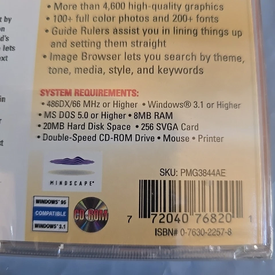 PrintMaster Gold Classic - 1998 SoftKey PC Computer CD Software - NEW & SEALED! - Image 3 of 3