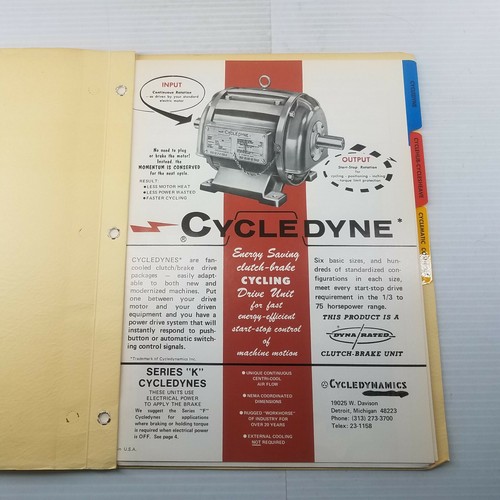 Vintage Cyberdyne Cyberdynamics Service Manual Parts List Cycle Hub Sheave Co-1 - Picture 4 of 6