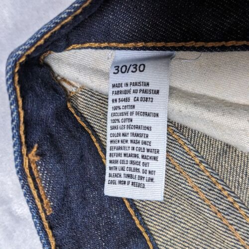 American Eagle Jeans Herren 30x30 Blau Relaxed Original Straight Dark Wash Denim - Bild 11 von 13