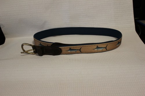 Flick Ford size 40 belt Marlin motif | eBay