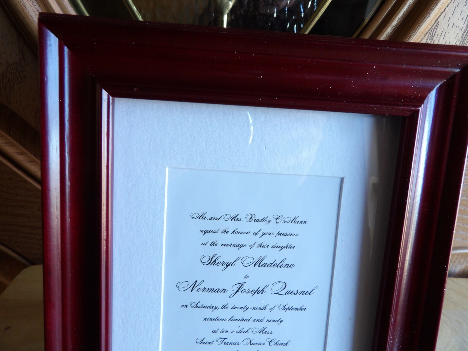 Fetco Book 5x7 Picture Photos Frame Cherry Wood Frame new unused 4x6