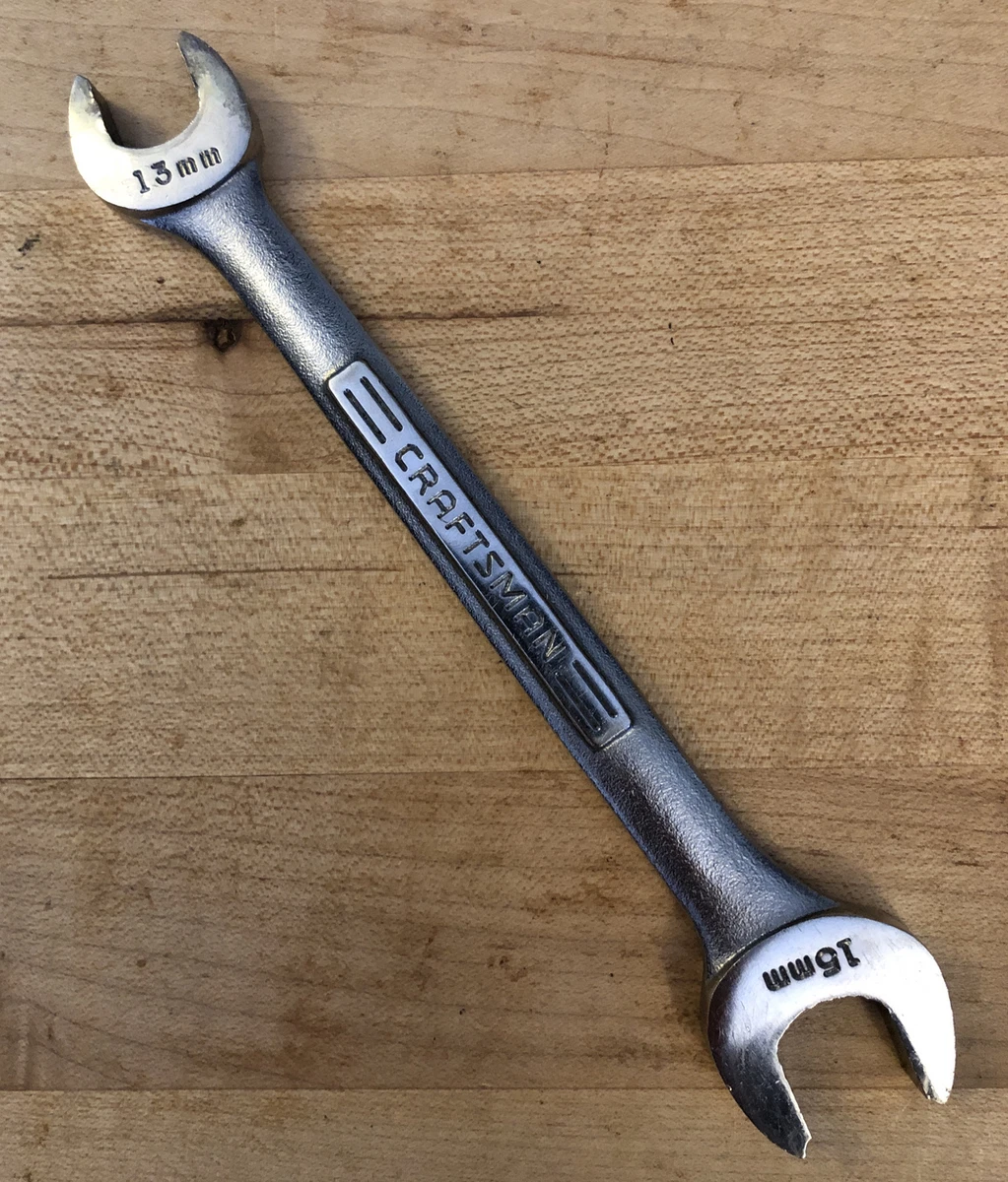 Vintage Craftsman 13mm x 15mm Double Open End Wrench No. VV 44507 USA Nice