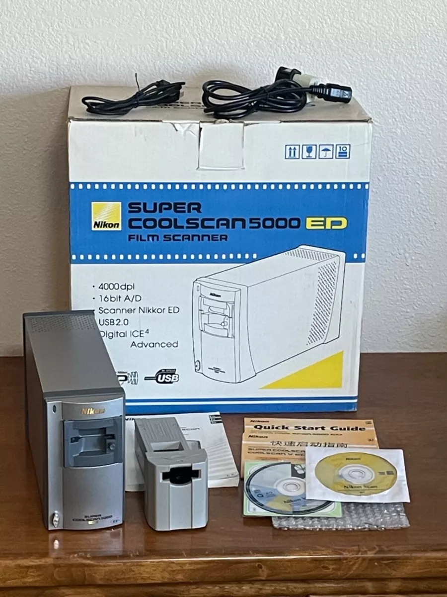 få MP Minister Nikon Super Coolscan 5000 ED Dedicated Film Scanner 4000 dpi LS in BOX EXC+  | eBay