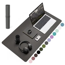 Non-Slip Desk Pad,Mouse Pad,Waterproof PVC Leather Desk Table Protector,Ultra...