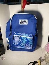 Bud light cooler backpack zip closure
