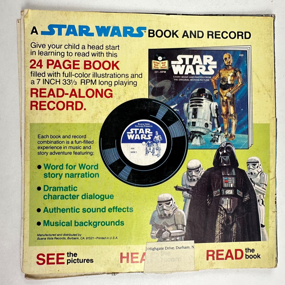 Vintage 1980 (2) Star Wars: The Empire Strikes Back Book and