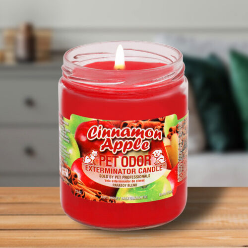Pet Odor Exterminator Candle, Cinnamon Apple - Picture 2 of 3