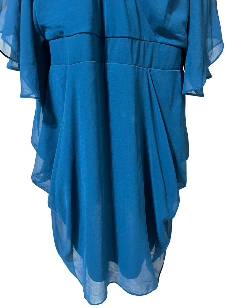 city chic blue sequin dress City Chic Women Sequin Dress Navy Blue Bronze Party Evening 14 XS Knee length
