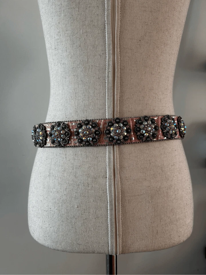 BHW Diamantes de Imitación Blingy Cinturón de Cuero Rosa Western Mujer’s Cinturón Country Girl Foto 2 de 4