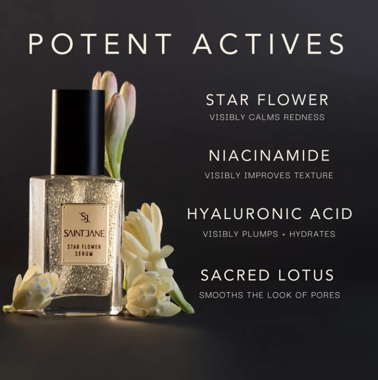 Saint Jane Beauty Star Flower Niacinamide Serum Deep Hydration 0.68oz/20mL - Image 2 of 4