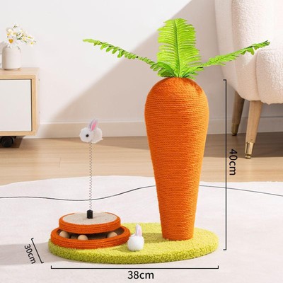 Cat Scratching Board Carrot Shape Cat Climbing Frame for Resting Lounging