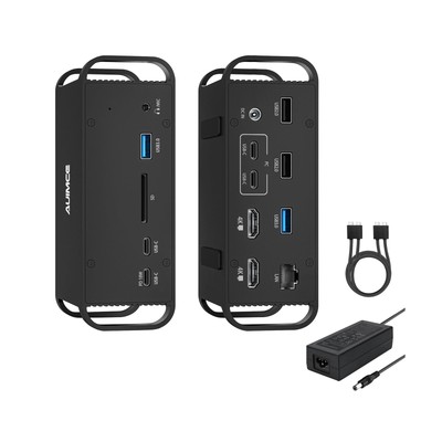 MacBook Pro Docking Station Dual Monitor with 2 HDMI 4K Display,14 in 2 USB C...
