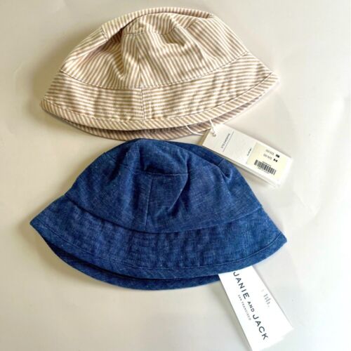 Janie & Jack Infant Boy 0-3 Months Sun Hat Bundle NEW - Picture 2 of 7