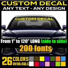 Custom Text Vinyl Lettering Sticker Decal Personalized -ANY TEXT - ANY NAME  (4)
