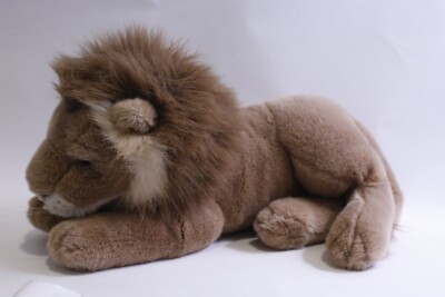 A&A Plush Brown Tan Jungle Lion Stuffed Animal  Vintage 22 