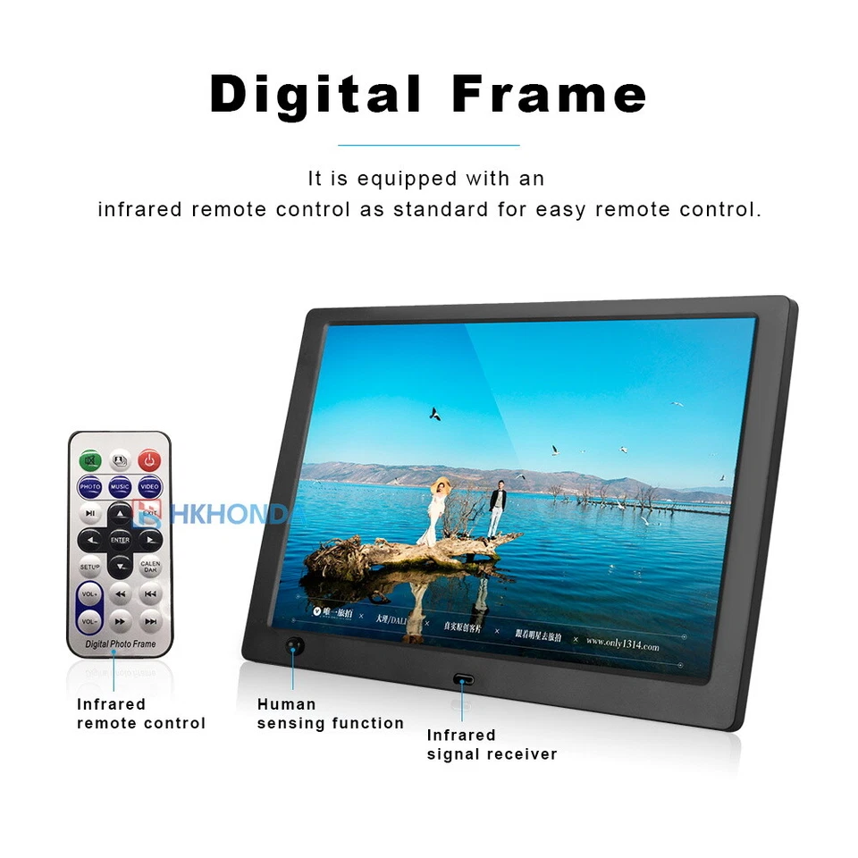 10" Screen LED HD Digital Photo Frame Electronic Album Music Movie Full Function - Image 2 of 4