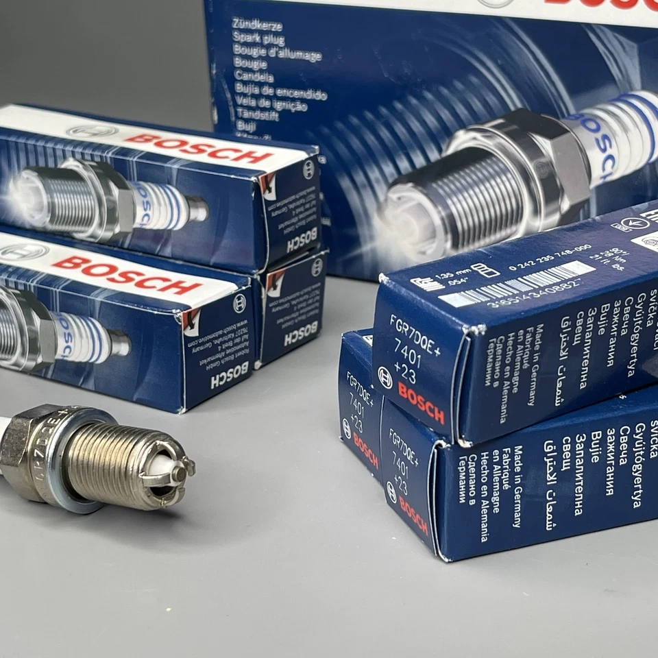 Vela de ignição de níquel OE Bosch 7401 6 peças para VOLVO 960 S60 S70 S80 S90 V70 V90 AUDI - Imagem 2 de 4