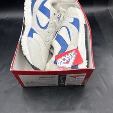 Vintage Pony Mercury Running Shoes Sneaker Rare 8.5 M Blue White New Defect Read