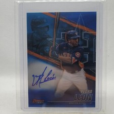 2021 Bowman's Best Baseball Pedro Leon Best of 2021 Auto Blue Refractor /150