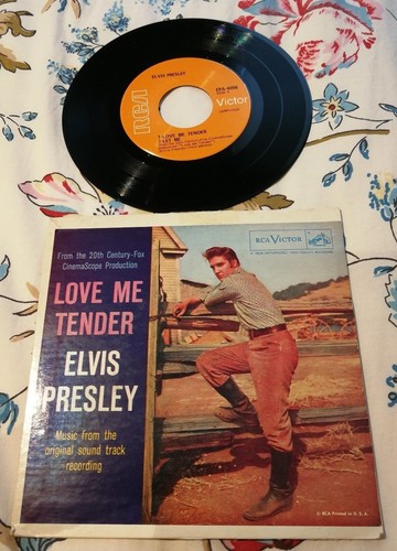 Disque 45 tours Elvis Presley - Love Me Tender - EPA-4006 (mint record ...