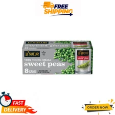 Le Sueur Very Young Small Sweet Peas, 15 Oz., 8 Ct., Canned Vegetables