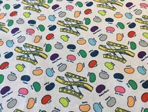 Harry Potter Bertie Botts Every Flavour Beans Fabric Fat Quarter 46 X56cm Sewing Ebay