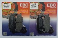 EBC Organic Front BremsbeläGe Satz FüR Yamaha XJ6 2009-2015 2 StüCk FA199