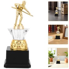 Pool Table Trophy Championship Cup Gold for Billiards Competition Reward Prize