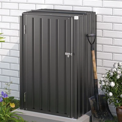 YODOLLA Outdoor-Schrank – Wetterfest, verstellbare Regalen, Metall | für Hinterhof