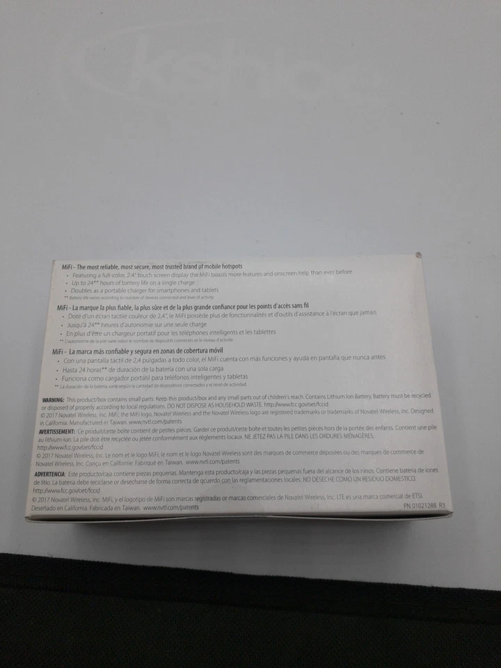 Nuevo punto de acceso móvil portátil inalámbrico 4G Novatel MiFi 7000 celular EE. UU. - sellado Foto 4 de 4