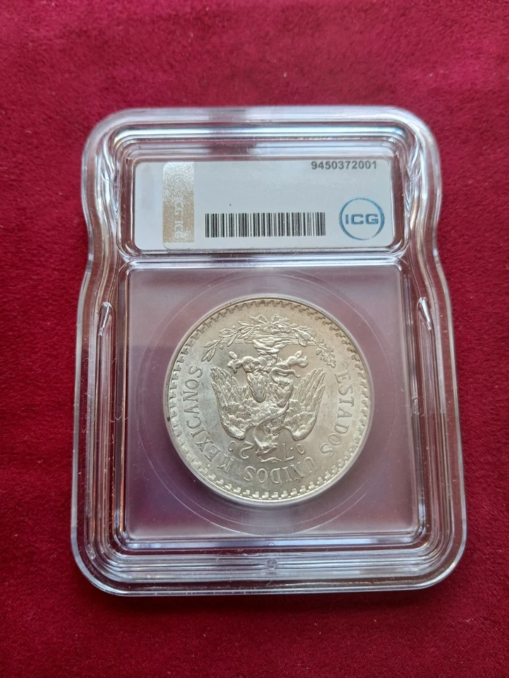 UNO PESO MEXICO SILVER 1926 MS64 - Image 2 of 2