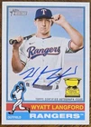 2025 TOPPS HERITAGE WYATT LANGFORD REAL ONE AUTO AUTOGRAPH SP CARD READ DESC
