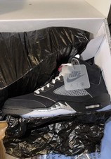 2025 Nike Air Jordan 5 Retro Black Metallic Reimagined HF3975-001 Size 10